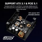 1000W Fully Modular Power Supply, 80+ Gold PSU, ATX 3.1 & PCIe 5.1 Ready - Image 4
