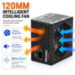800W Gaming Power Supply, ATX 3.1 PSU, GPUs, semi-Passive 120mm Fan - Image 4