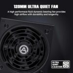 ARESGAME AGT Series 1000W Power Supply, 80+ Gold Certified, Fully Modular - Image 4