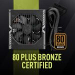 MSI MAG A650BE, Semi-Modular Compact 650W ATX Power Supply, 80+ Bronze - Image 4