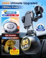 VANMASS Car Phone Holder 2026 Ultimate Military-Grade Strongest Suction & Clip - Image 4