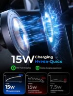 LISEN for 15W Magsafe Car Mount Charger, Magnetic Phone Holders for Your Car - Image 4