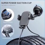 Phone Mount for Car Phone Holder [Military-Grade Suction & Stable Clip] Car - Image 4