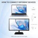 SKitphrati 21.5" Monitor 1080P IPS 10-Point Touch with HDMI VGA Type-B - Image 4