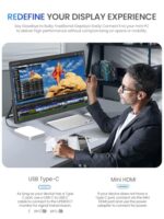 UPERFECT 21.5” 120HZ Touchscreen Portable Monitor w/Stand & VESA - Image 5