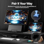 Setclod 23.8" Large Portable Monitor, 1080P FHD 100Hz Laptop Screen Extender - Image 4