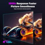2K 180Hz Portable Gaming Monitor, 23.8" 2560x1440 QHD Fast IPS ∆E<2 100% sRGB - Image 4