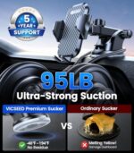 VICSEED 2026 Ultimate Sturdy Car Phone Holder [Upgraded 95+LBS Strongest - Image 4