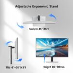 KTC 32 Inch 4K UHD White Computer Monitor, HDR VA Panel, H32U6 - Image 4