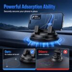 Car Phone Holder 360 Degree Rotation, Dashboard Phone Mount with Adjustable - Image 4