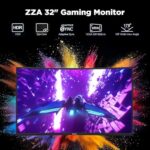 ZZA 32 Inch Curved Gaming Monitor, 240Hz High Refresh Rate, FHD 1920x1080P - Image 4