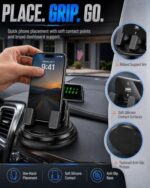 Car Phone Holder 360 Degree Rotation Navigation Mount Splendid Dashboard - Image 4