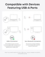 Anker 2.4G Wireless Ergonomic Mouse, Right Hand Vertical Mouse USB Receiver - Image 4