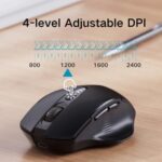 Uineer Bluetooth Mouse, Tri-Mode Wireless, Rechargeable, 3-Device Switch - Image 4