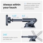 APPS2Car Magnetic Phone Mount for Car, Dashboard & Windshield Suction Cup Holder - Image 4