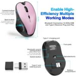 Mouse for MacBook Wireless Bluetooth Laptop Mac Pro Air Mice with Jiggler - Image 4