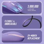 seenda Wired Mouse, RGB Backlit 1600 DPI Corded Mouse for Laptop/PC, Purple - Image 4
