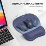 TECKNET Gel Ergonomic Mouse Pad with Wrist Rest, Non-Slip PU Base, Gradient - Image 4