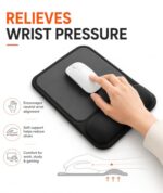 eulps Ergonomic Mouse Pad with Wrist Rest, Gel Mousepad with Soft Wrist Support - Image 4
