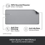 Logitech Desk Mat Studio Series Large Pad 30L x 70W cm - Mid Grey - Image 4