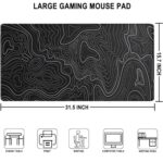 Large Gaming Mouse Pad, Waterproof Extra Large Mousepad with Stitched Edges - Image 4