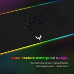 BladeHawks RGB Gaming Mouse Pad Extra Large Extended 31.5x12 Inch-Black - Image 4