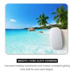 Auhoahsil Mouse Pad, 12 x 10 in Summer Beach Theme Computer Mouse Pad for Desk - Image 4