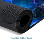 Gaming Mouse Pad, Large Non-Slip Rubber Base Mousepad, Keyboard Mouse Mat - Image 4