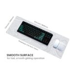 MAY FLOWER Large Gaming Mouse Pad, Full Keyboard Mat, Long Laptop Mousepad - Image 5