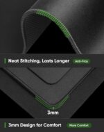 ALOANES Large Gaming Mouse Pad with Non-Slip Rubber Base,Stitched Edge - Image 4