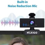 NexiGo N60 1080P Webcam with Microphone, Software Control & Privacy Cover - Image 4
