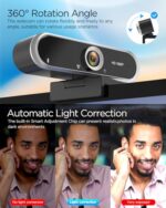 Webcam 1080P with Microphone & Privacy Cover for PC/Laptop - Image 4