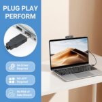 Webcam for PC, HD 1080P USB Plug-and-Play Computer Web Camera - Image 4