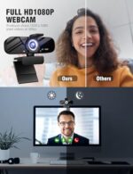 Tewiky Full HD Webcam with Built-in Microphone and Rotatable Tripod - Image 2