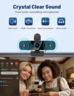 Pro HD 1080p/30fps Webcam with Tripod, External USB Camera for PC/Laptop - Image 4