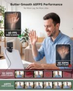 AOC 4K Webcam for PC, Sony Sensor, 1080P 60FPS Streaming Camera with PDAF - Image 4