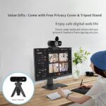 Webcam for Computer, USB Plug&Play, Auto Low Light Correction, Privacy Cover - Image 4