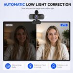 C26 1080P Computer Camera for Desktop with USB-A to USB-C Adapter - Image 4