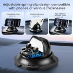 Car Phone Holder Dashboard Phone Mount for Car 360 Degree Rotation Silicone - Image 4