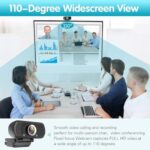 ZIQIAN 1080p Webcam with Microphone,USB Web HD Camera for PC & Laptop - Image 4