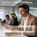 LEVN Wireless Headset, Wireless Headset with Mic for Work, AI Noise Cancelling - Image 4