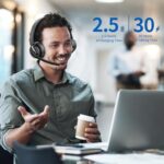 awatrue Wireless Headset with Mic for Work, Noise Canceling for Clear Calls - Image 4
