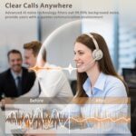 Wireless Headset, Bluetooth Headphones with Microphone AI Noise Canceling/Charge - Image 4