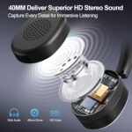 Wantek USB Headset with Microphone for PC, Wired On-Ear Headphones - Image 4