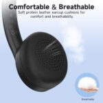 AOC Wireless Headset with Mic for Work, Bluetooth 5.4 Computer Headphones - Image 4
