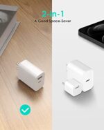 [4 Pack] USB C Charger Block Fast Charging Multiport Adpater [PD 20W USB-C & QC - Image 4