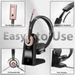 Earbay Wireless Headset, Bluetooth Headphones with Microphone Noise Canceling & - Image 4