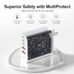 USB C Charger Block, 60W 5-Port Type C Charger Fast Charging Blocks - Image 4