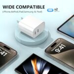 USB C Charger Block,3-Pack Dual Port USB C Fast Charging Block - Image 5