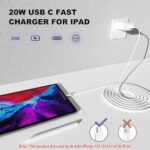 iPhone 17 16 15 Charger Fast Charging,2Pack 20W Apple iPad USB C Wall Charger - Image 4